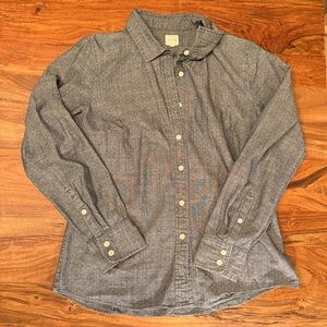 J. Crew Chambray White Dot “The Perfect Shirt”